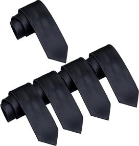 img 3 attached to Skinny Wholesale Solid Color Neckties Men's Accessories