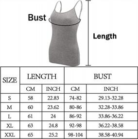 img 2 attached to Essential Women'S Camisole Tank Tops - 5-Pack By BQTQ