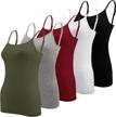 essential women's camisole tank tops - 5-pack by bqtq logo