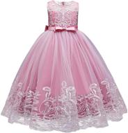 ibtom castle princess embroidery bridesmaid girls' clothing at dresses logo