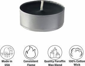 img 2 attached to Ароматизированные чайные свечи CandleNScent'S Black Magic, упаковка из 10 штук, сделано в США