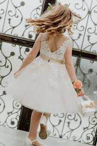 img 6 attached to Junior Bridesmaid Girls' 👗 Clothing and Dresses: Miami Wedding Flower