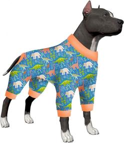 img 4 attached to LovinPet Coverage Dinosaur Lightweight Jamammies