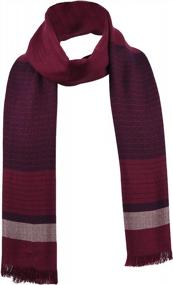 img 4 attached to Bamboo Soft Comfort Men's Scarves by Runtlly - Luxurious Accessories for Unmatched Comfort