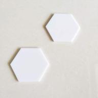 yongpan acrylic hexagon coaster crafting logo