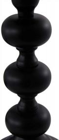 img 1 attached to Set Of 3 Black Metal Candle Holders For Pillar Candles - Ideal Home And Wedding Decorations, Perfect For Centerpieces, Fireplaces, And Tables