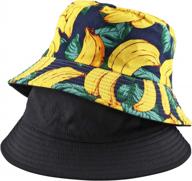 faleto reversible unisex bucket hat: packable, premium fabric sun protection! logo