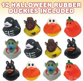 img 3 attached to 🦆 ArtCreativity 2.5 Inch Halloween Rubber Duckies for Kids - Pack of 12 Assorted Characters, Perfect Trick or Treat Supplies, Goodie Bag Fillers, Party Favors, Halloween Themed Bathtub Toys