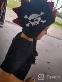 img 4 attached to 🧢 Boy's Mohawk Hat with Spiked Skull - Born to Love