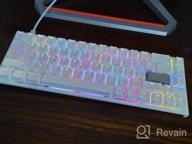 img 1 attached to Ducky One 2 SF Mechanical Keyboard - Pure White RGB LED, 65%, Silent Red Cherry MX Switches, Premium Double Shot PBT Keycaps review by Jon Thompson