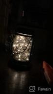 img 1 attached to 🌟 Decorate Your Outdoor Space with 4 Pack Solar Hanging Mason Jar Lights - Waterproof Vintage Glass Jar Starry Fairy Light with 30 Warm White LEDs for Patio, Garden, and Trees review by Tyrell Rike
