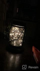 img 5 attached to 🌟 Decorate Your Outdoor Space with 4 Pack Solar Hanging Mason Jar Lights - Waterproof Vintage Glass Jar Starry Fairy Light with 30 Warm White LEDs for Patio, Garden, and Trees