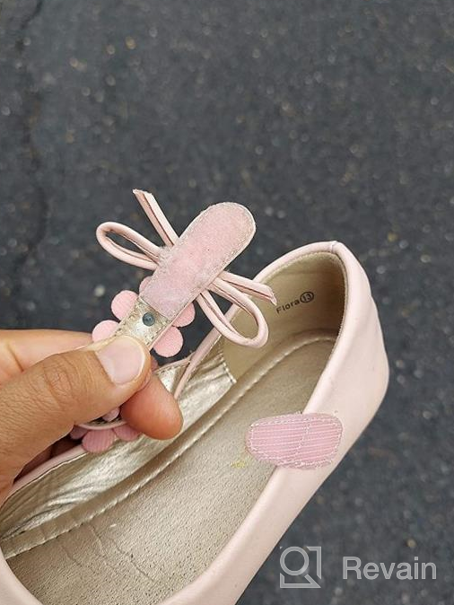 img 1 attached to 👞 PANDANINJIA Toddler Little Pearls Glitter Girls' Shoes: Stylish Flats for Your Little Ones review by Ryan Huhn