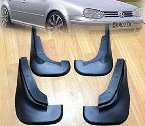 img 3 attached to 🚗 Premium Mud Flaps Splash Guard Mudguards for VW GOLF MK4 JETTA A4 BORA (1998-2005)