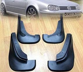 img 4 attached to 🚗 Premium Mud Flaps Splash Guard Mudguards for VW GOLF MK4 JETTA A4 BORA (1998-2005)