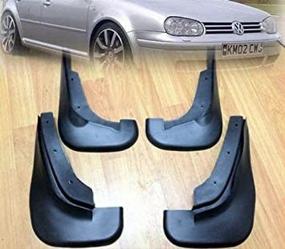 img 1 attached to 🚗 Premium Mud Flaps Splash Guard Mudguards for VW GOLF MK4 JETTA A4 BORA (1998-2005)