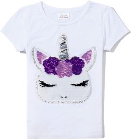 img 3 attached to HH Family Unicorn T Shirt for Girls' Birthday Celebration - Clothing in Tops, Tees & Blouses