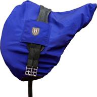 harrison howard blue waterproof fleece-lined saddle cover with premium breathability logo