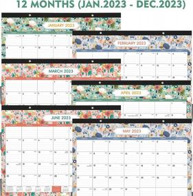 img 2 attached to Large 2023 Desk Calendar With Protective Corners - January To December 2023, 22'' X 17'', Thick Paper And Big Blocks For Easy Planning And Organization