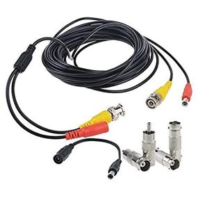 img 1 attached to Secure Your Space With Flashmen 25Ft BNC Cable 4-Pack - Heavy Duty Video Power Extension, Ideal For CCTV DVR Security Cameras