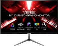 experience superior performance with viotek nbv24cb2 - frameless & 💻 adaptive, 1920x1080, 75hz, blue light filter, curved, sync, flicker-free, hdmi & hd logo