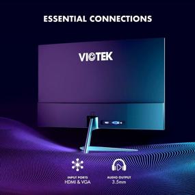 img 2 attached to Experience Superior Performance with Viotek NBV24CB2 - Frameless & 💻 Adaptive, 1920X1080, 75Hz, Blue Light Filter, Curved, Sync, Flicker-Free, HDMI & HD