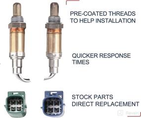 img 2 attached to 🚗 MOSTPLUS O2 Oxygen Sensor Set for Nissan Altima Maxima Sentra & Infiniti I35 - Front & Rear Compatible - 2002 2003 - Upstream & Downstream - 234-4296 234-4309 13675 SG1306 - Pack of 2