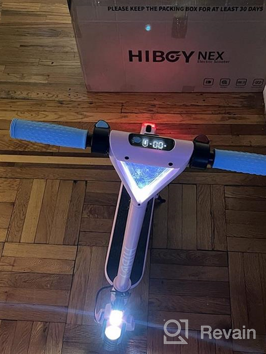 img 1 attached to Hiboy NEX Foldable Electric Scooter For Kids 8-15, Up To 12.4 Miles Range, Lightweight Short Commuting Scooter For Teens Boys Girls Black Pink review by John Walker