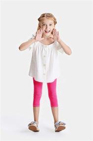 img 2 attached to Kids Bron Toddler Little Leggings Girls' Clothing ~ Leggings