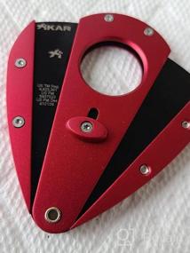 img 8 attached to Red Xikar Xi1 Double Guillotine Cigar Cutter, 440C Stainless Steel Blades With Rockwell HRC 57 Rating, Fits 54-60 Ring Gauge Cigars