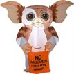 gemmy airblown 3.5ft gizmo from warner brothers - brown logo