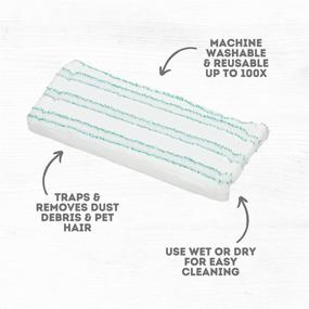 img 1 attached to 🌿 Sustainable Floor Mop Kit | Quick Shine with 3 Mop Pads & 1 Floor Finish 16oz | Hardwood, Luxury Vinyl Plank, Tile, Laminate | Wet + Dry Use | Perfect for Applying Finish Efficiently | Easy Squirt, Spread, Done!