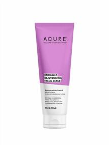 img 4 attached to Acure Radically Rejuvenating Facial Scrub, 100% Vegan, Anti-Aging Support With Moroccan Red Clay & Rose Oil, Exfoliates And Softens Skin - 4 Fl Oz