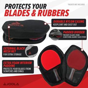 img 1 attached to Protect Your Ping Pong Paddle With JOOLA Vision Double Padded Case - Includes Ball Storage And Table Tennis Organizer