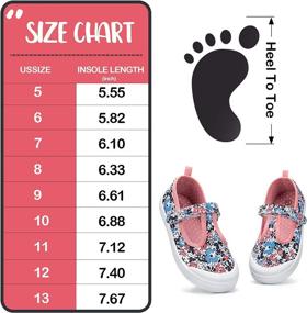 img 1 attached to KomForme Toddler Canvas Ballet Sneakers Girls' Shoes ~ Flats