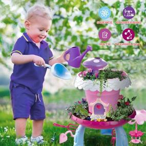 img 3 attached to 🌱 GILOBABY DIY Assembly Outdoor Garden Toys for Kids - My Happy Garden: Grow Your Own Garden, Perfect Gift for Girls & Boys
