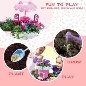 img 2 attached to 🌱 GILOBABY DIY Assembly Outdoor Garden Toys for Kids - My Happy Garden: Grow Your Own Garden, Perfect Gift for Girls & Boys