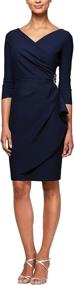 img 4 attached to Alex Evenings Womens Slimming Regular Women's Clothing : Dresses