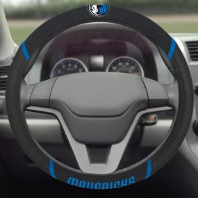 img 2 attached to Enhance Driving Comfort with FANMATS Null Unisex-Adult Embroidered Steering Wheel Cover