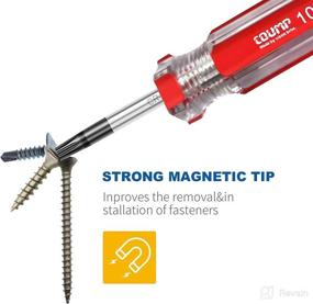 img 1 attached to 🔧 RONMAR 13-Piece Magnetic Torx Screwdrivers Set, Security Tamper Proof, T4 T5 T6 T7 T8 T9 T10 T15 T20 T25 T27 T30 T40 (red), High-Performance Tool