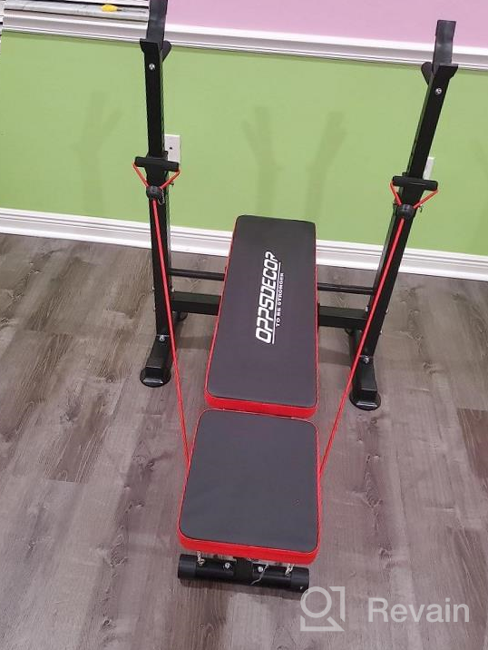 img 1 attached to Transform Your Home Gym With OppsDecor Multi-Function Adjustable Weight Bench - Perfect For Strength Training And Incline Workouts review by Derrick Patterson