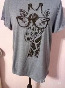 img 7 attached to Женская летняя повседневная футболка с рисунком жирафа - Koodred