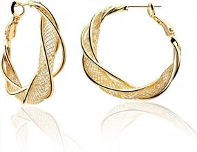 img 4 attached to Women'S Gold Huggie Hoop Earrings - Hypoallergenic, Dainty & Plated In Gold!