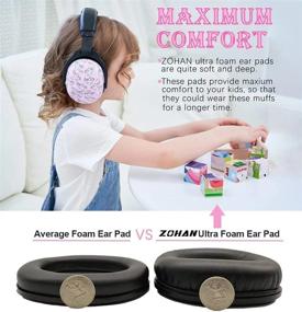 img 2 attached to Protect Your Child'S Hearing With ZOHAN Kids Ear Muffs - Sensory-Friendly Earmuffs For Concerts, Fireworks, And Air Shows - 3 Pack Including Nebula, Rap, And Unicorn Designs