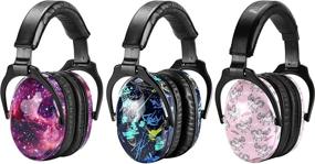 img 4 attached to Protect Your Child'S Hearing With ZOHAN Kids Ear Muffs - Sensory-Friendly Earmuffs For Concerts, Fireworks, And Air Shows - 3 Pack Including Nebula, Rap, And Unicorn Designs