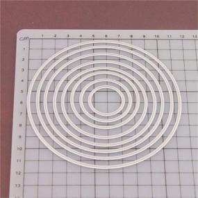 img 3 attached to 🔪 Versatile Metal Cutting Dies for Card Making, Scrapbooking & Crafts: Circle Frame Background Die Cuts - Ideal for Thanksgiving & Christmas Projects