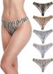 stretchy nylon leopard print thongs for women, seamless and soft in xs-xl sizes logo