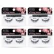 get glamorous with ardell false eyelashes wispies 122 black – four pack deal! logo