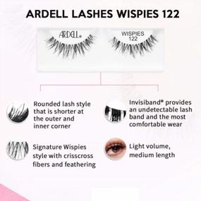 img 1 attached to Get Glamorous With Ardell False Eyelashes Wispies 122 Black – Four Pack Deal!