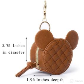 img 3 attached to 👶 Miss Fong Pacifier Holder Case: Stylish Diamond Brown Pacifier Pouch with Clip for Strollers & Diaper Bags